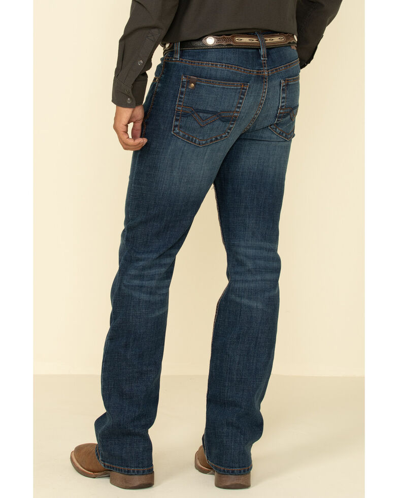 dark wash blue jeans