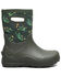 Image #2 - Bogs Boys' York Seamless Tractors Rubber Boots, Dark Green, hi-res