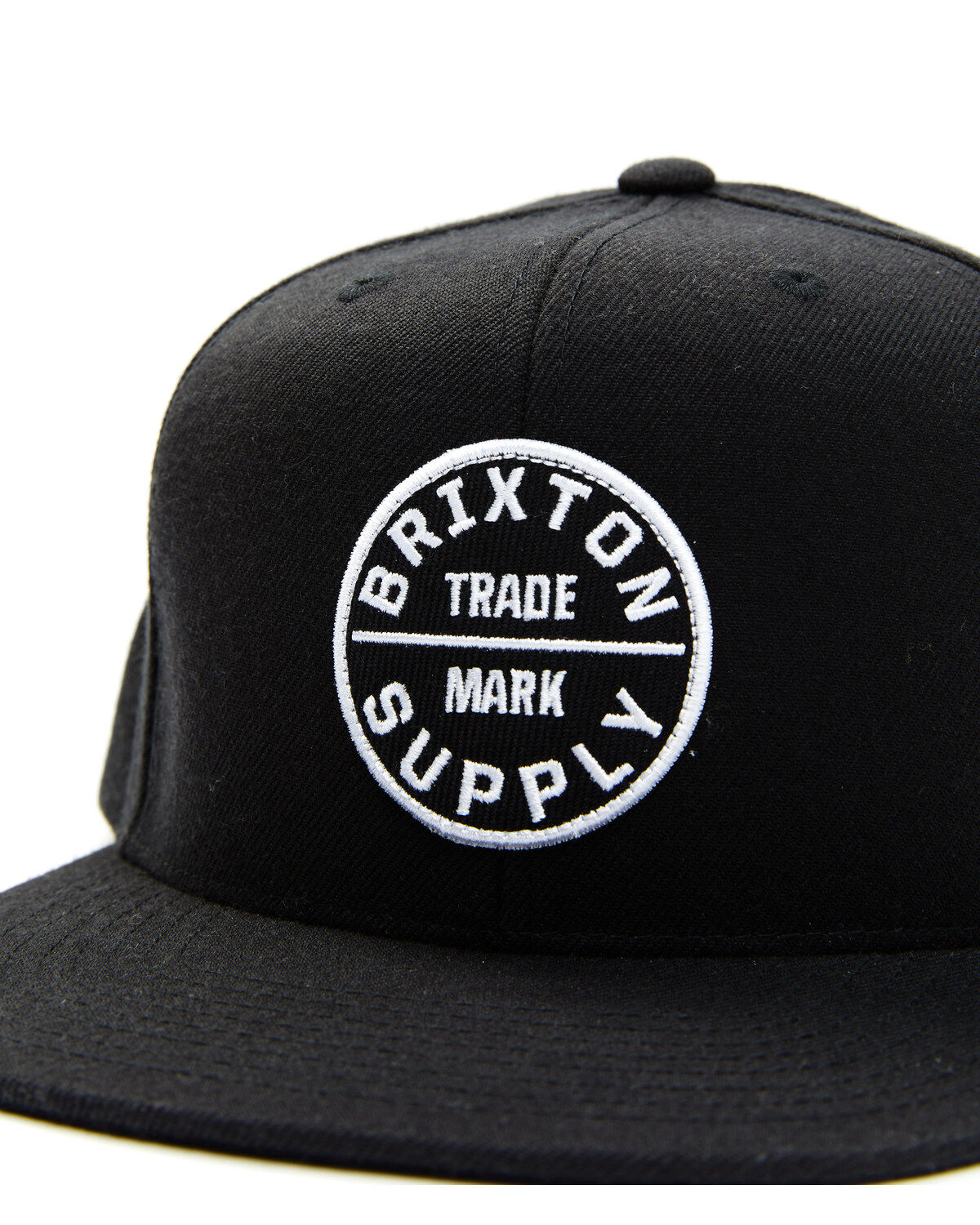 Image #2 - Brixton Men's Oath Circle Logo Ball Cap, Black, hi-res