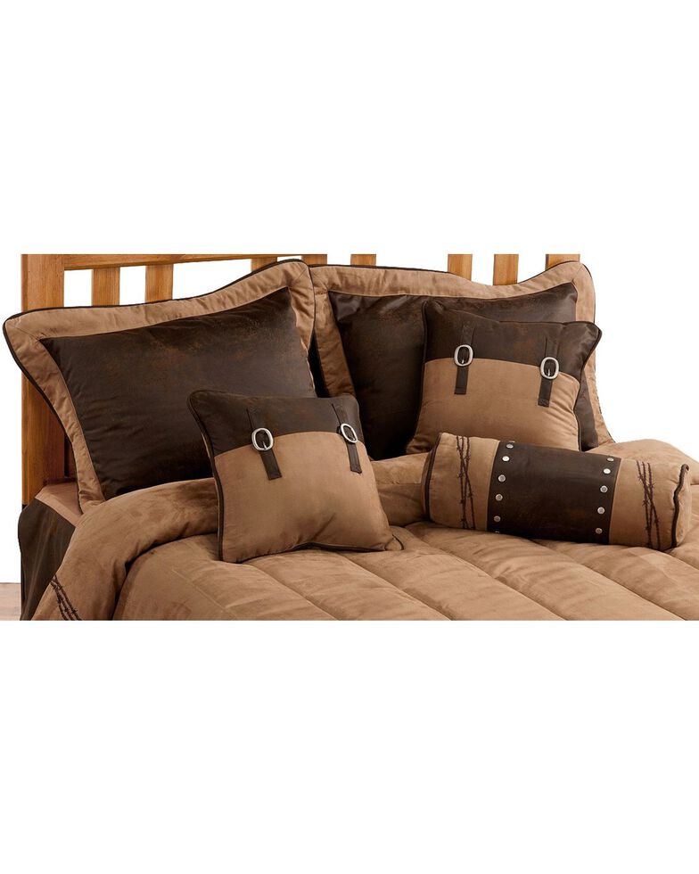 Hiend Accents Barbed Wire Embroidery Bed In A Bag Set Queen Size