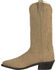 Image #3 - Old West Men's Roughout Suede Western Boots - Medium Toe, , hi-res