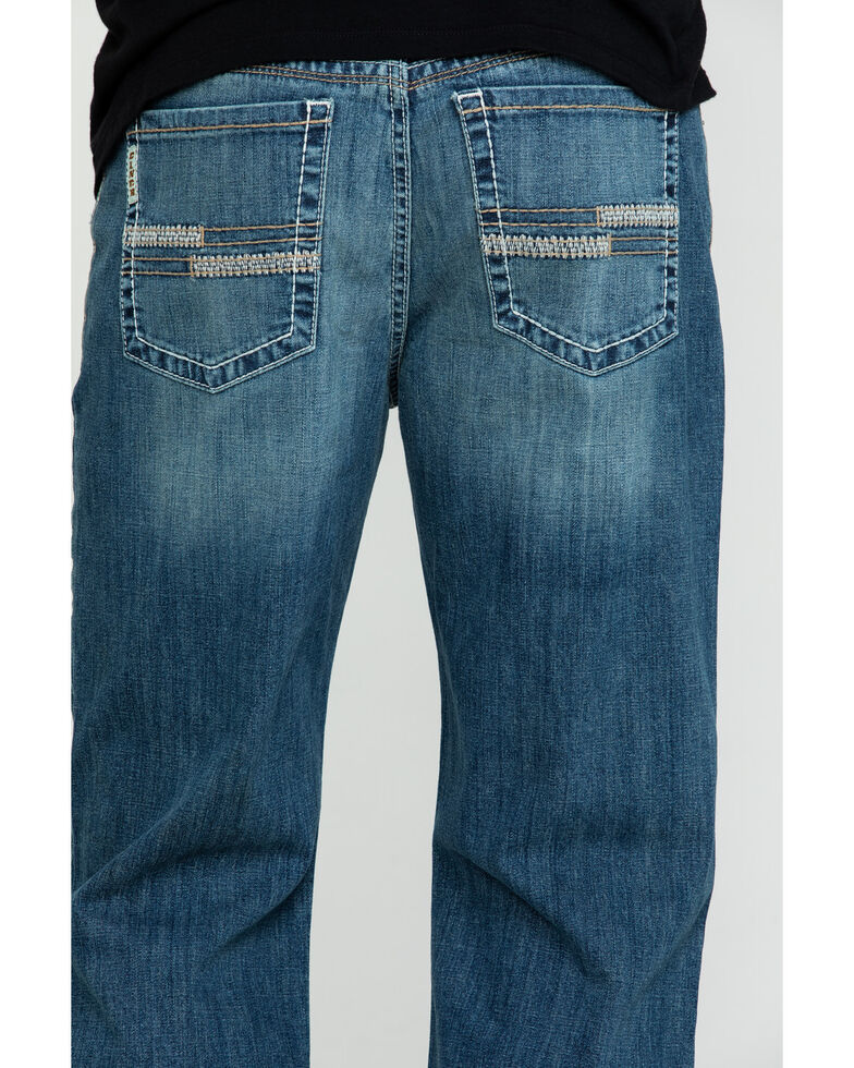 Cinch Men's Grant Medium Stonewash Mid Relaxed Bootcut Jeans | Boot Barn