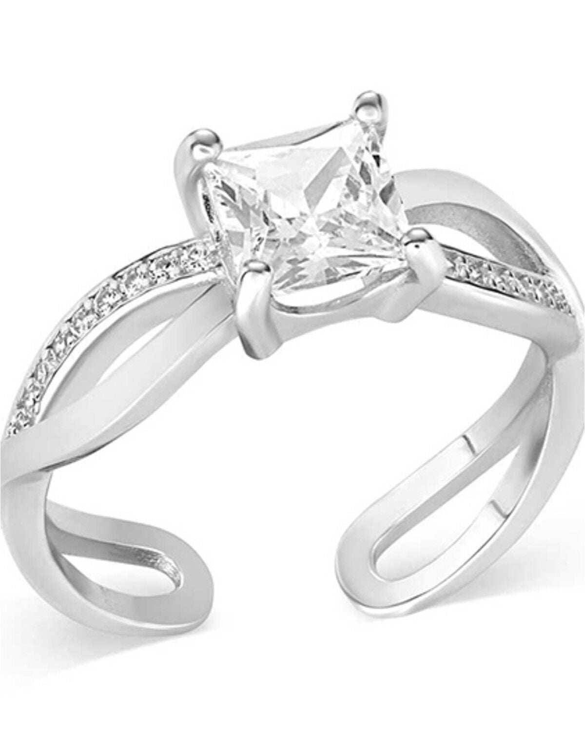 Image #1 - Montana Silversmiths Women's Stone Ring, Silver, hi-res