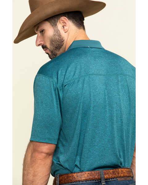 Image #5 - Cody James Core Men's Blue Tonal Short Sleeve Polo Shirt , , hi-res