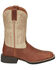 Justin Men's Canter Western Boots - Broad Square Toe, Brown, hi-res