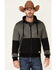 HOOey Men's Gray & Black Tech Fleece Zip-Front Jacket , Grey, hi-res