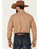 Stetson Men's Solid Brown Long Sleeve Snap Western Shirt , Brown, hi-res