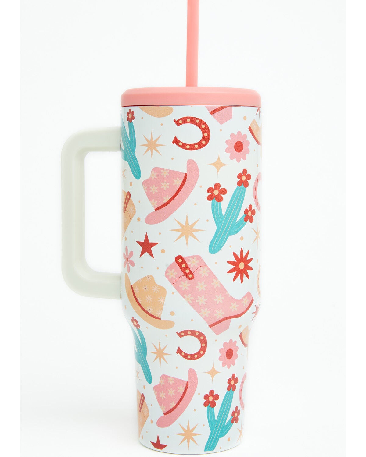 Boot Barn 40oz Bootsy Cactus Tumbler with Straw, Multi, hi-res
