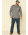 Image #3 - Carhartt Men's FR Midweight Signature Logo Long Sleeve Work Shirt, Grey, hi-res