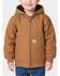 Image #1 - Carhartt Toddler Boys' Canvas Insulated Hooded Active Jacket, Brown, hi-res