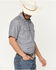 Image #2 - Cody James Men's Barrel Racer Southwestern Striped Print Long Sleeve Snap Western Shirt, Blue, hi-res