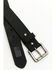 Hawx Men's Flag Tip Casual Leather Belt, Black, hi-res