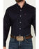 Image #3 - Ariat Men's Kaiser Diamond Print Long Sleeve Button-Down Western Shirt, Dark Blue, hi-res