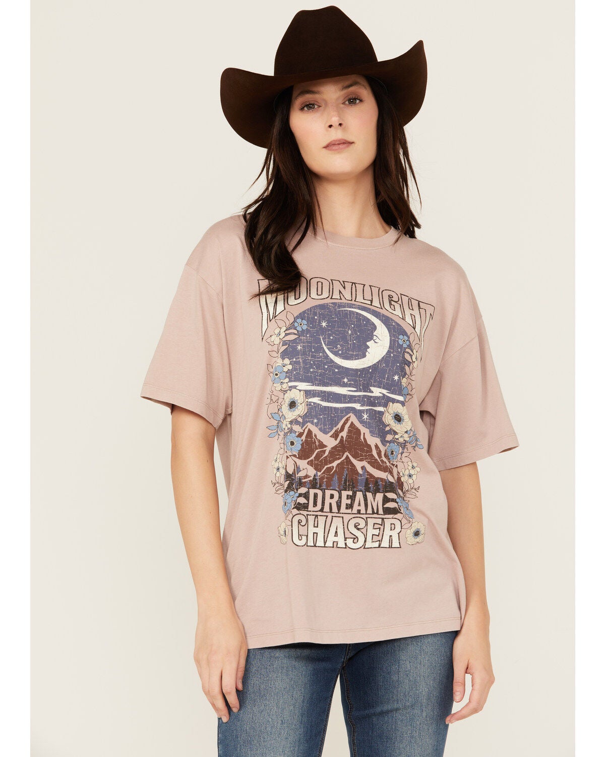 Cleo + Wolf Women's Boyfriend Short Sleeve Graphic Tee, Bark, hi-res
