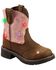 Image #2 - Justin Girls' Gypsy Light Up Cross Embroidered Western Boots, , hi-res