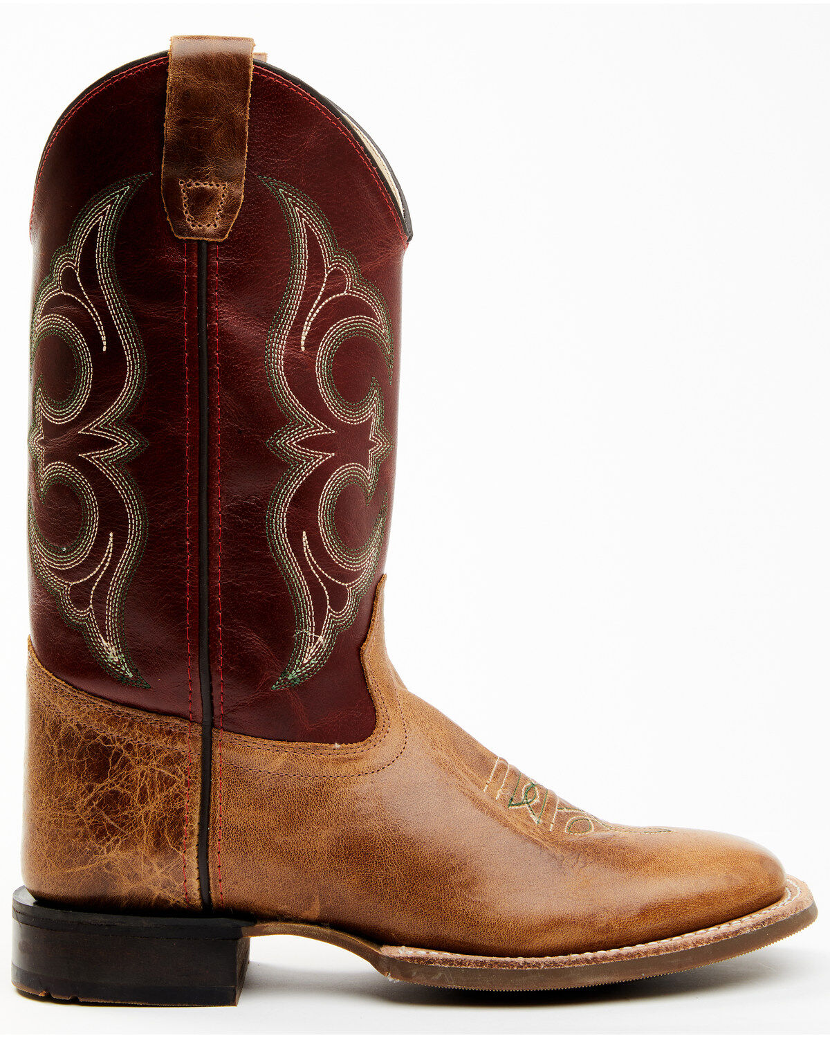 Image #2 - Cody James Boys' Ames Tonal Western Boots - Broad Square Toe, Brown, hi-res