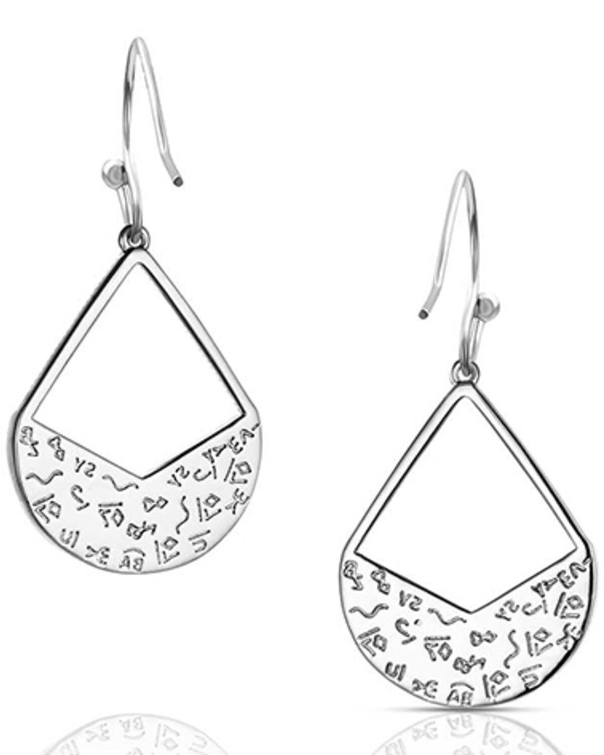 Image #2 - Montana Silversmiths Women's Teardrop Earrings, Silver, hi-res