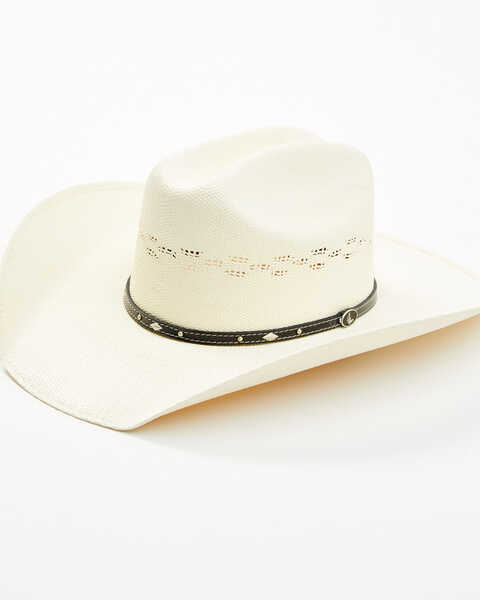 Cody James Men's Bangora Straw Western Hat, Ivory, hi-res