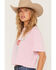 Image #2 - Coors Women's Rhinestone Icon Short Sleeve Cropped Graphic Tee, Pink, hi-res