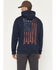 Image #1 - Troll Co Men's DHCM Flagship Hooded Sweatshirt, Navy, hi-res