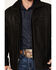 Scully Men's Suede Double Collar Jacket, Black, hi-res
