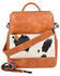 Image #1 - STS Ranchwear by Carroll Women's Basic Bliss Cowhide Backpack, Black/white, hi-res