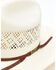 American Hat Co Men's Chocolate Band Rancher Western Straw Hat , No Color, hi-res