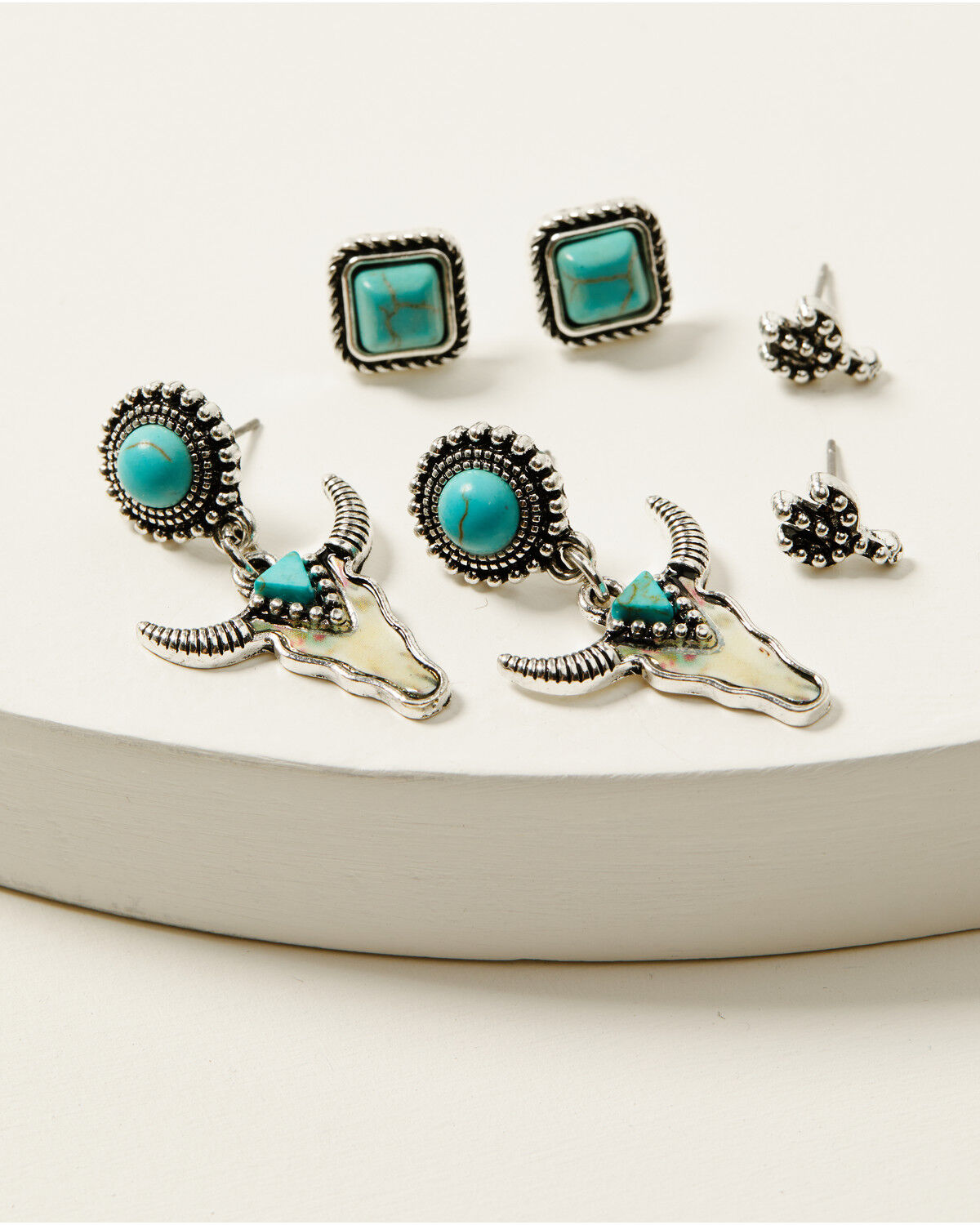 Image #2 - Shyanne Women's Wild West Earring Set - 5 Piece, Turquoise, hi-res
