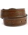 Image #2 - Nocona Boys' Floral Leather Belt, Brown, hi-res