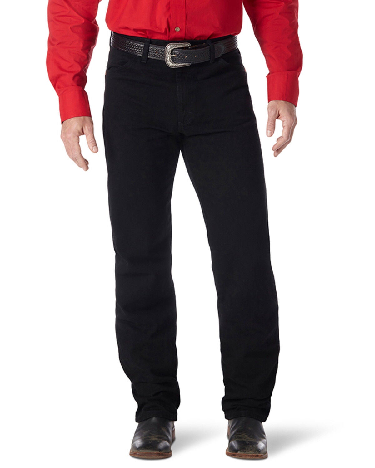 Wrangler Men's 13MWZ Cowboy Cut Original Fit Denim Jeans - Big, Black, hi-res