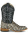 Image #2 - Justin Men's Ocean View Exotic Caiman Western Boots - Broad Square Toe, Grey, hi-res
