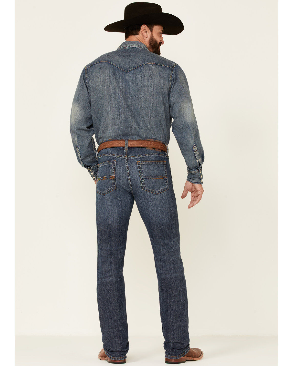 Image #4 - Cody James Men's Courtright Wash Jackson Slim Straight Stretch Denim Jeans, Blue, hi-res