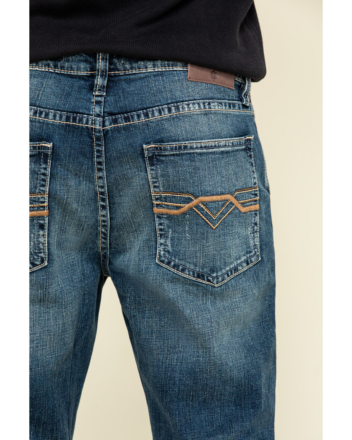 Image #4 - Cody James Core Men's Sundance Medium Wash Stretch Slim Bootcut Jeans, Blue, hi-res