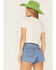 Levi's Women's Badlands Graphic Jordie Cropped Tee, White, hi-res