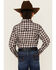 Image #4 - Cowboy Hardware Boys' Plaid Print Long Sleeve Snap Stretch Western Shirt, Black, hi-res