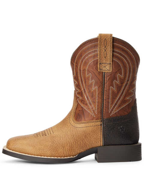 Image #2 - Ariat Boys' Lil Hoss Western Boots - Square Toe, Tan, hi-res