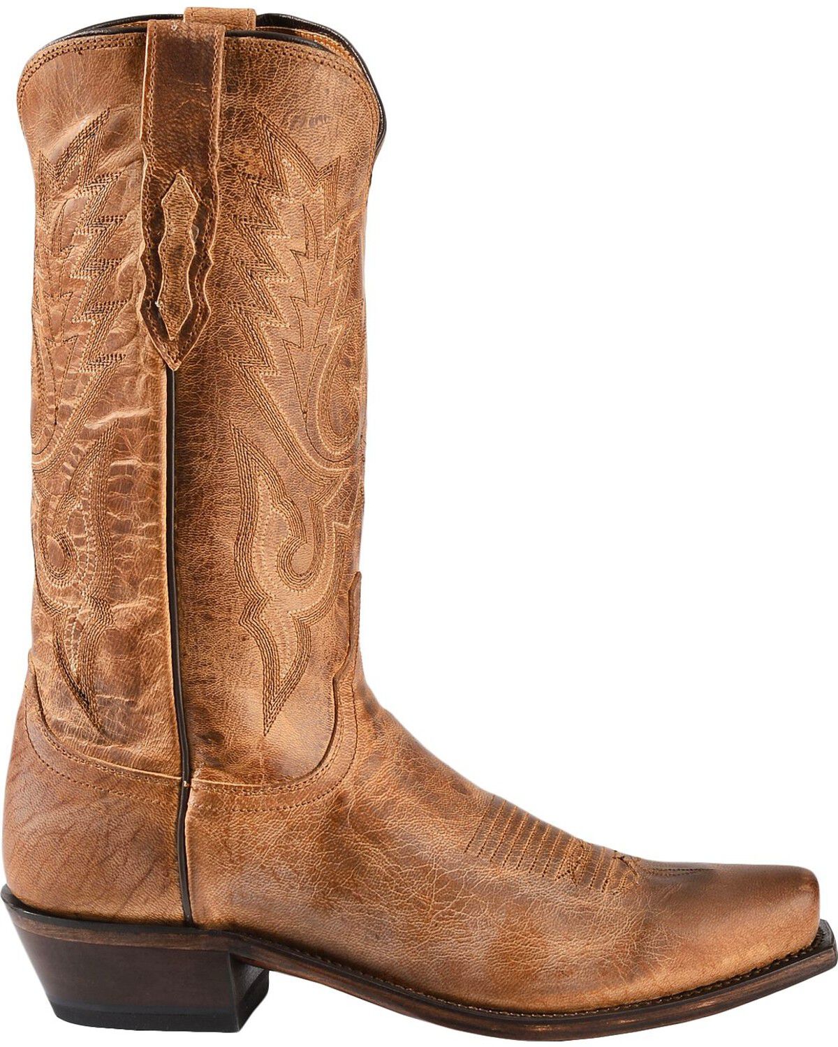 Image #2 - Lucchese Men's Handmade 1883 Mad Dog Goatskin Cowboy Boots - Square Toe, , hi-res