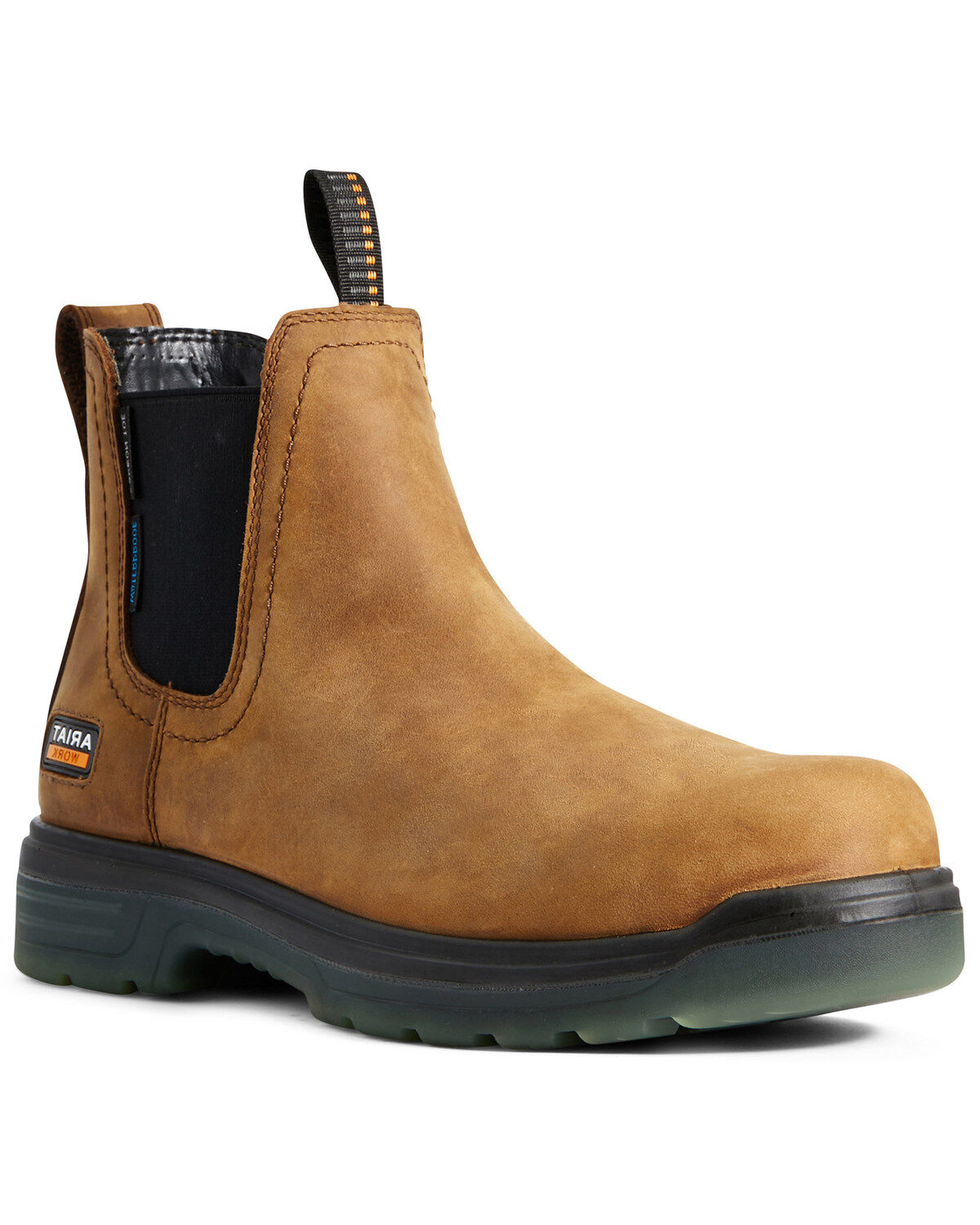 Image #1 - Ariat Men's Waterproof Turbo Chelsea Work Boots - Carbon Toe, , hi-res