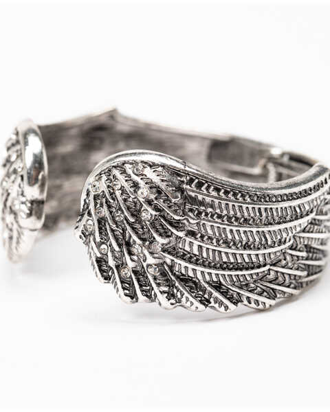 Image #3 - Shyanne Women's Sparkle N' Spice Wing Cuff, Silver, hi-res