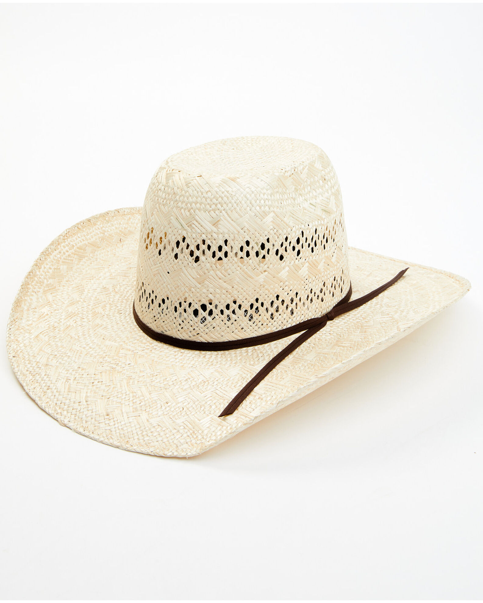 Rodeo King Men s 25X Ramie Natural Broken Horn Brim Straw Western Hat