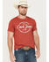 Image #1 - Cinch Men's American Brand Short Sleeve Graphic T-Shirt, Heather Red, hi-res