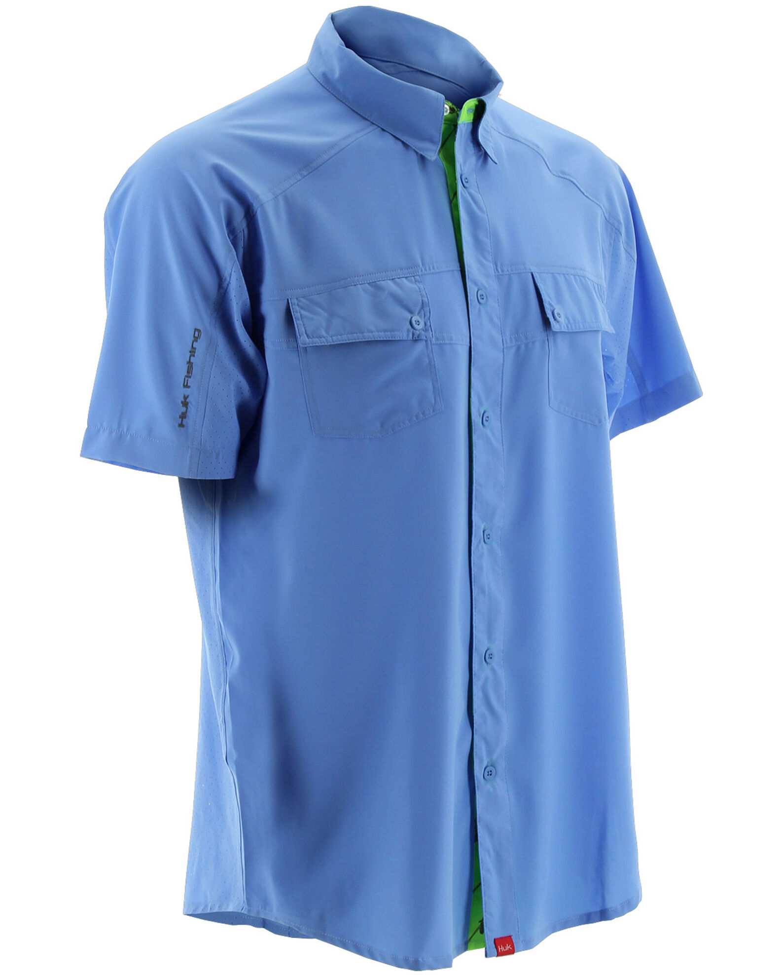 Huk Performance Fishing Men's Next Level Woven Short Sleeve Shirt