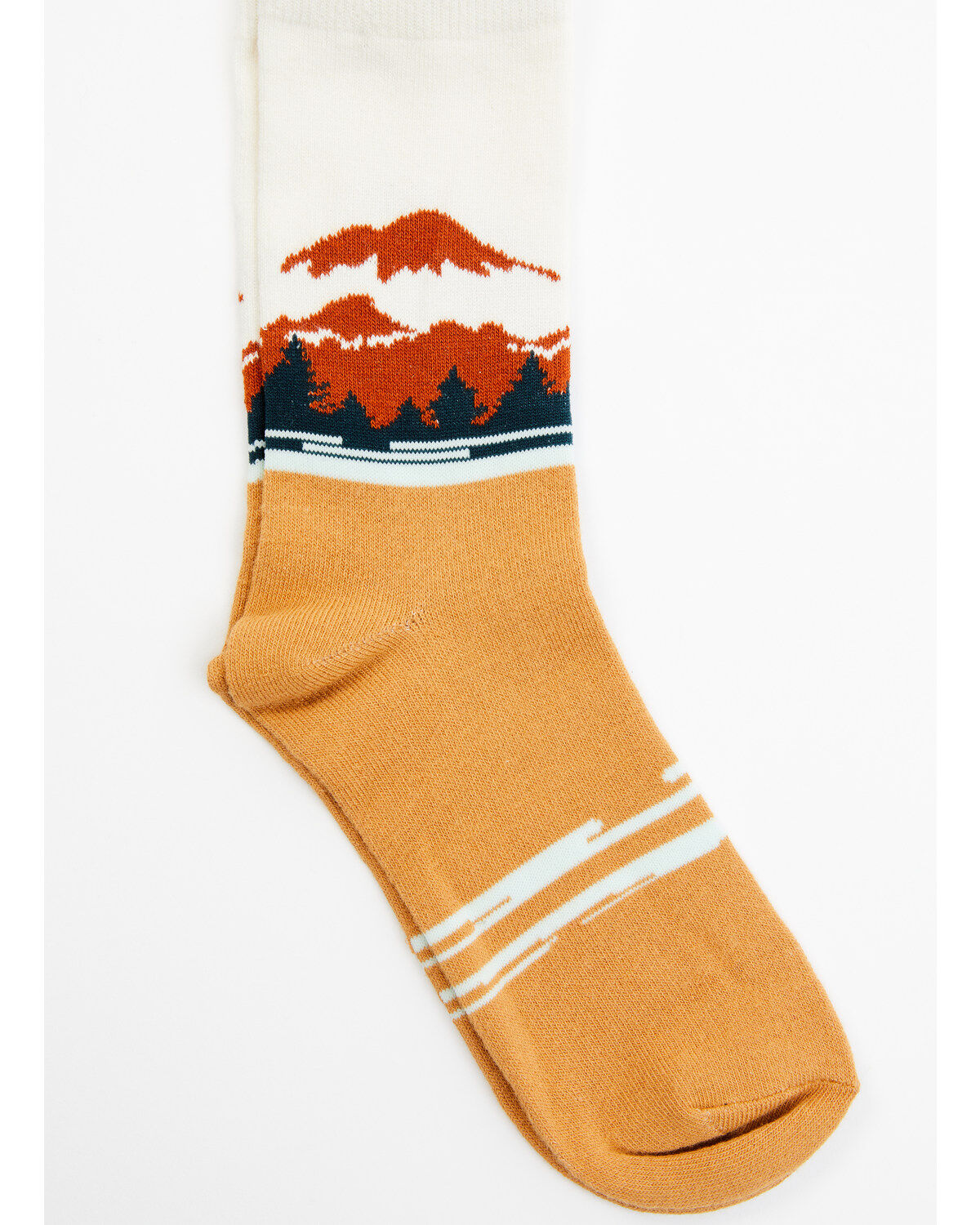 Image #1 - Shyanne Women's Mountain Scene Crew Coolmax Socks, Multi, hi-res