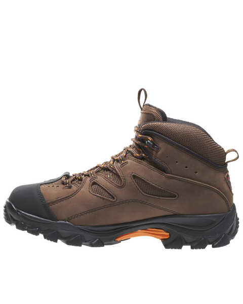 Image #3 - Wolverine Men's Hudson Mid Cut Steel Toe Hiker Boots, Dark Brown, hi-res