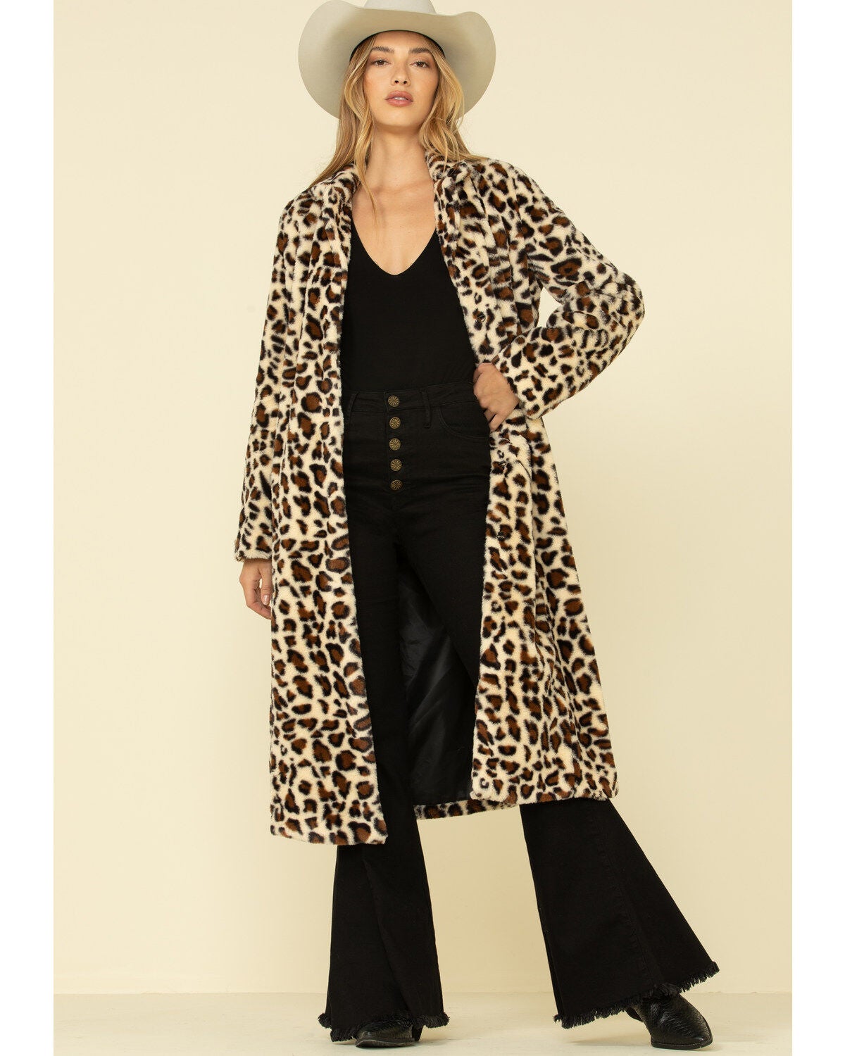 leopard maxi coat
