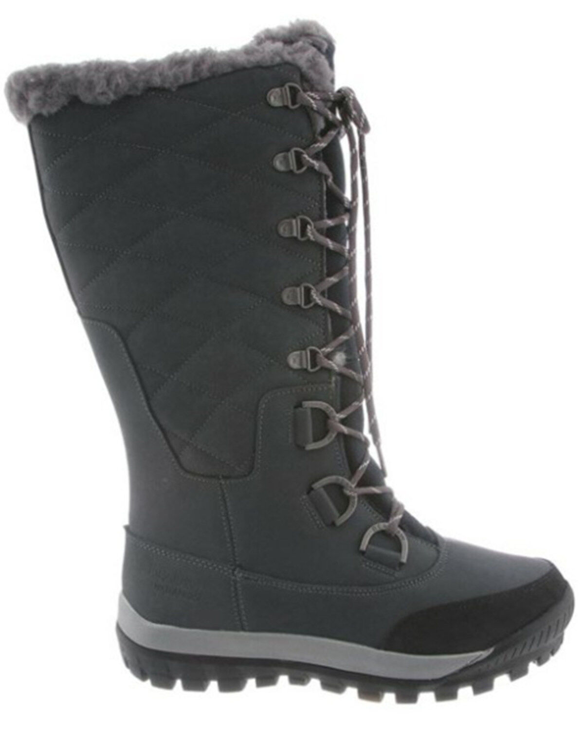 Image #2 - Bearpaw Women's Isabella 12" Waterproof Lace-Up Boots - Round Toe, Black, hi-res