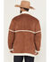 Image #4 - Wrangler Men's Faux Suede Sherpa Lined Button Down Jacket, Camel, hi-res