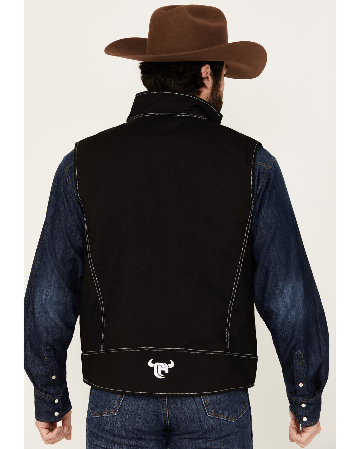 Image #4 - Cowboy Hardware Men's Live Free Woodsman Softshell Vest, , hi-res