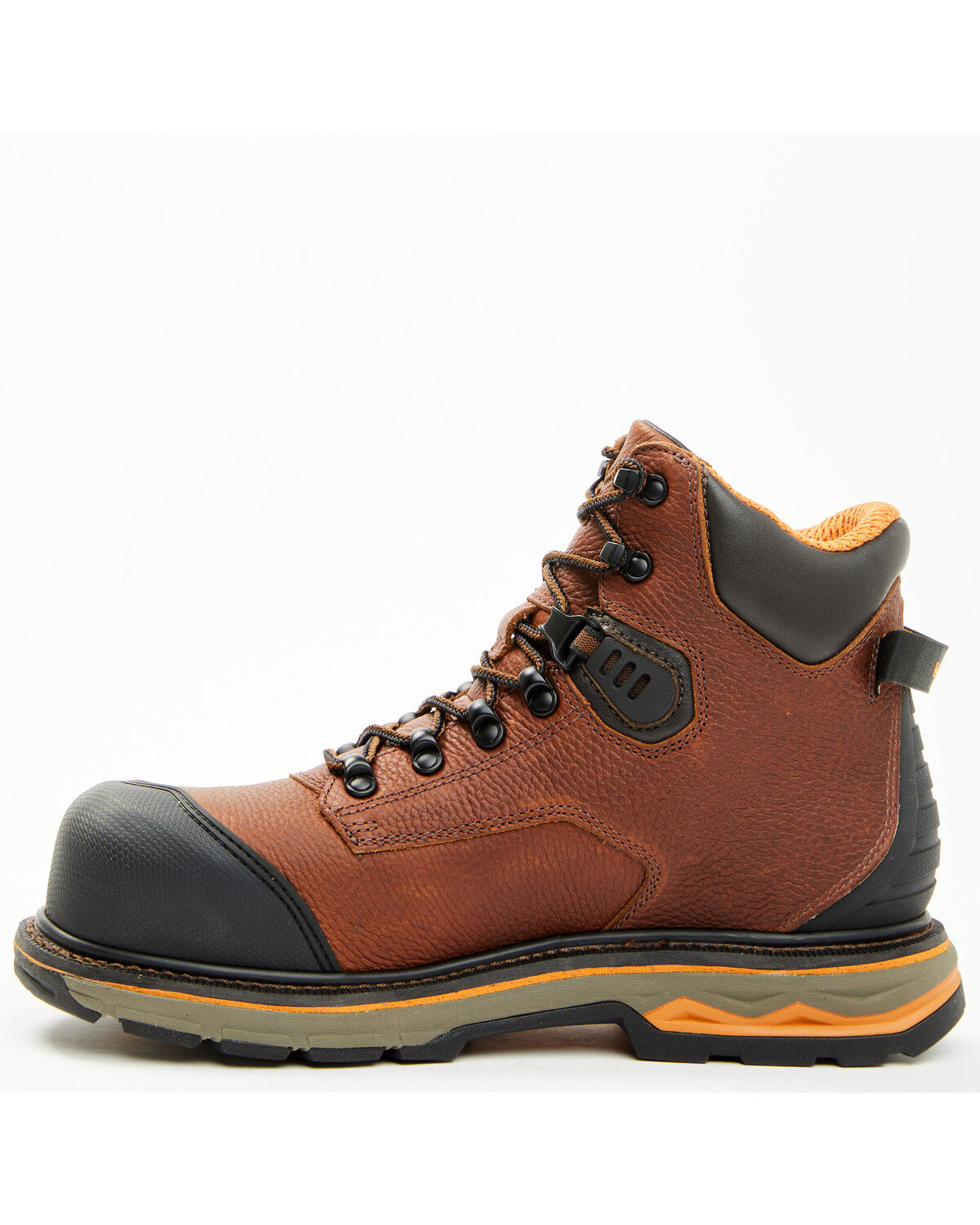 Image #3 - Hawx Men's 6" Enduro Heavy Industrial Lace-Up Waterproof Work Boots - Composite Toe, Dark Brown, hi-res