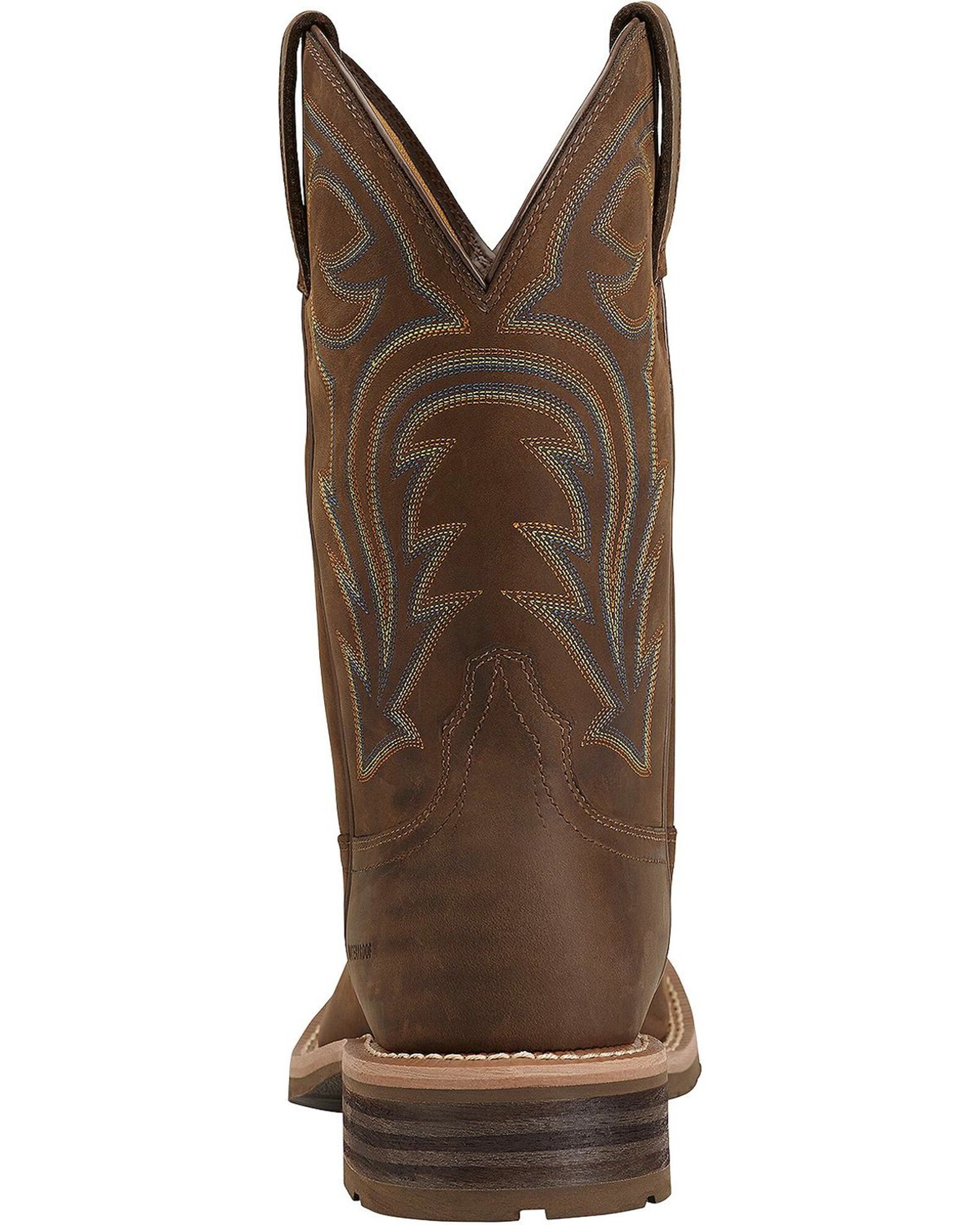 Men s Ariat Hybrid Rancher Waterproof Western Boots 11 Distressed Brown